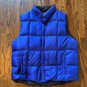 L.L. Bean reversible Puffer Goose Down Vest Size L